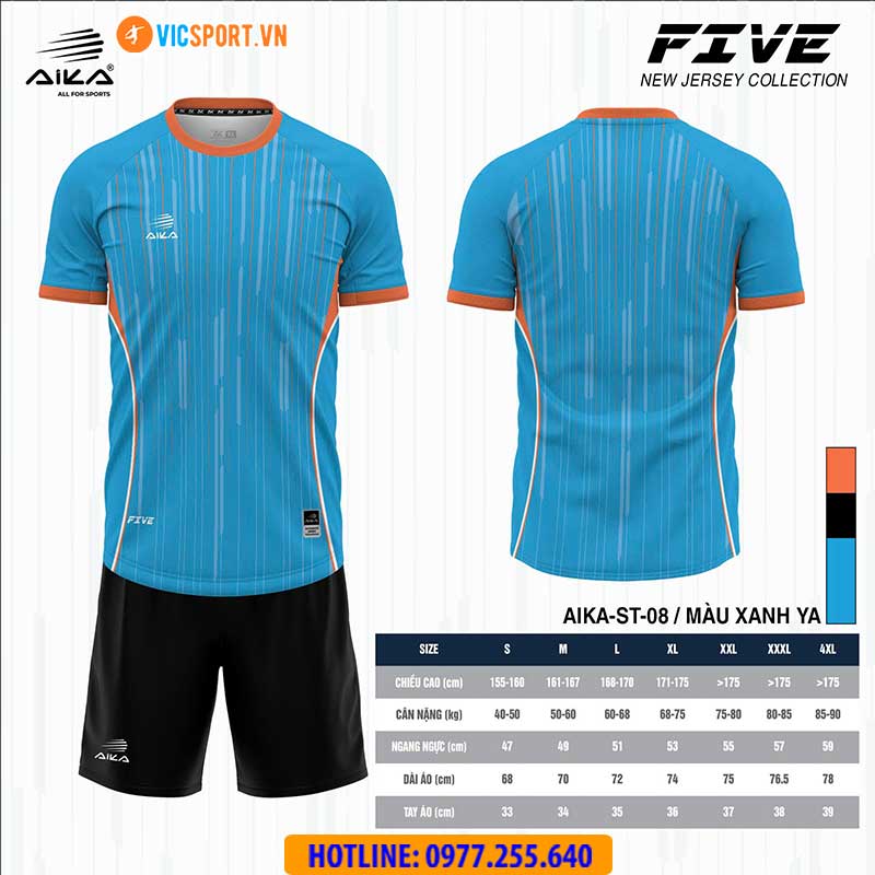 Áo đá banh thiết kế Aika Five - Hình ảnh 8