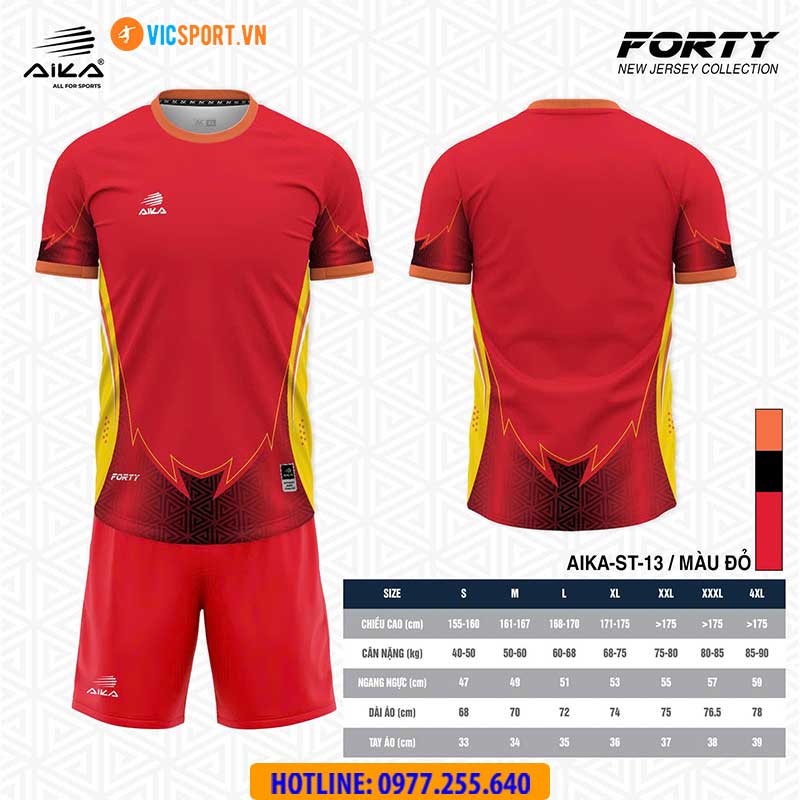Áo đá banh thiết kế Aika Forty - Hình ảnh 2