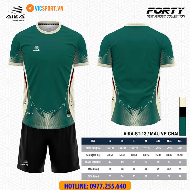 Áo đá banh thiết kế Aika Forty - Hình ảnh 6