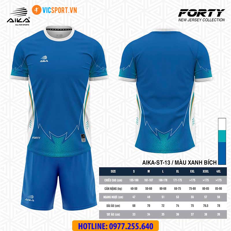 Áo đá banh thiết kế Aika Forty - Hình ảnh 7