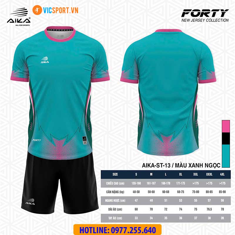 Áo đá banh thiết kế Aika Forty - Hình ảnh 8
