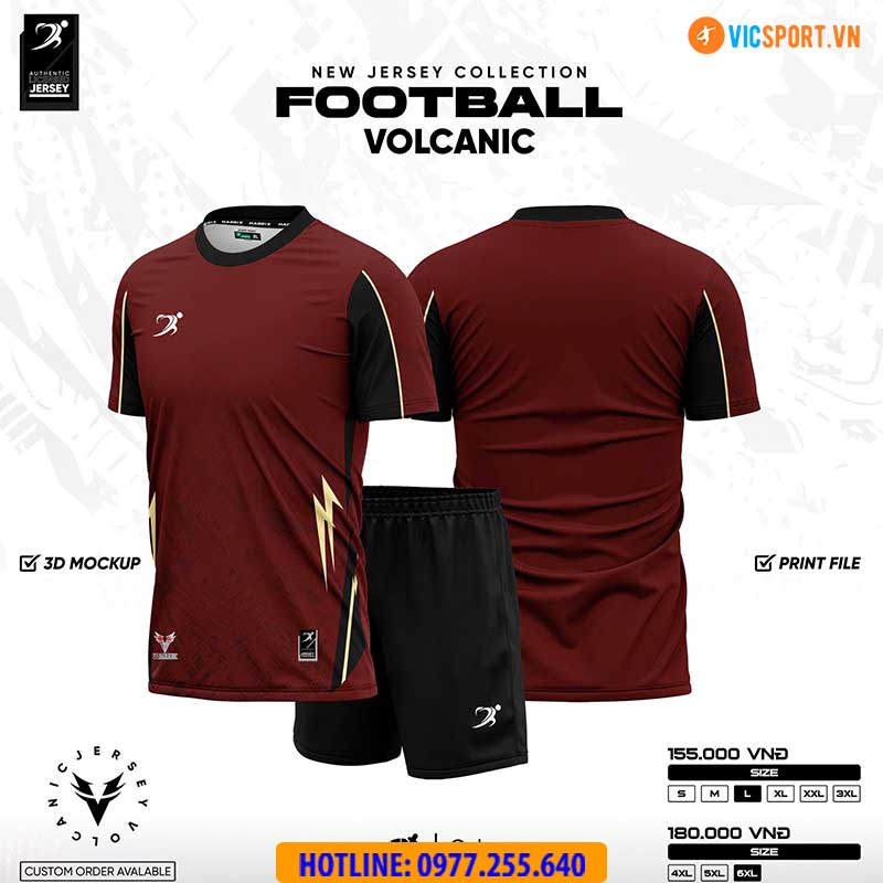 Áo đá banh thiết kế Habrix Volcanic - Hình ảnh 3