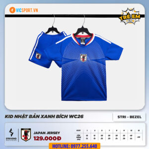 Áo đá banh trẻ em đội tuyển Nhật Bản WC 2026