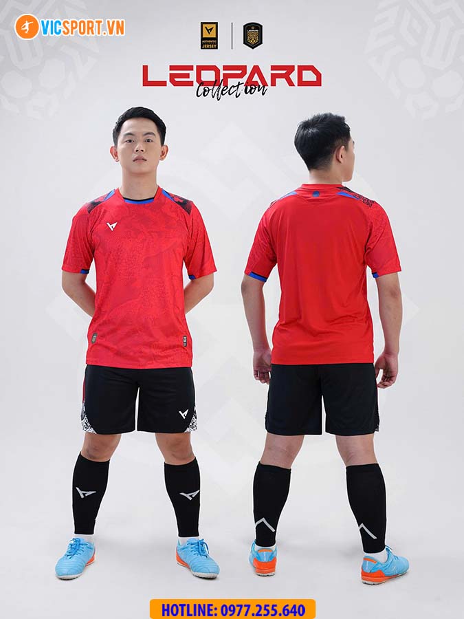Áo đá banh không logo VH Leopard - Hình ảnh 10