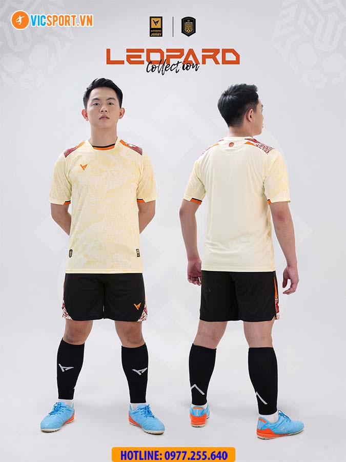 Áo đá banh không logo VH Leopard - Hình ảnh 11