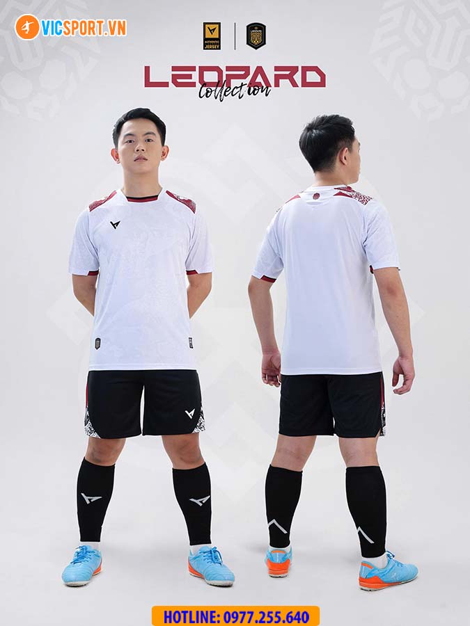 Áo đá banh không logo VH Leopard - Hình ảnh 12