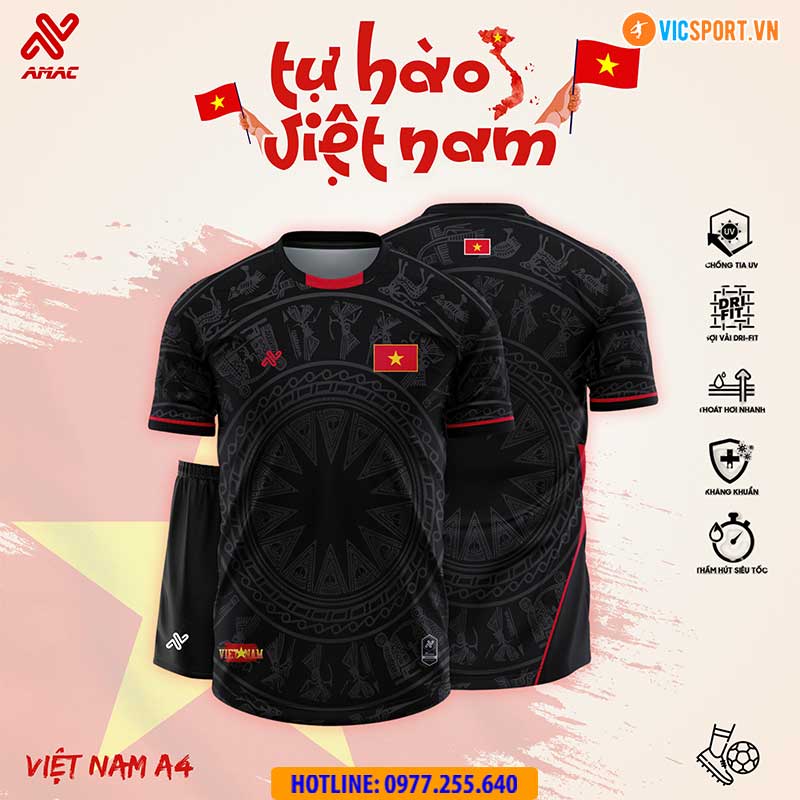 Áo đá banh thiết kế Amac đội tuyển Việt Nam A4 - Hình ảnh 29