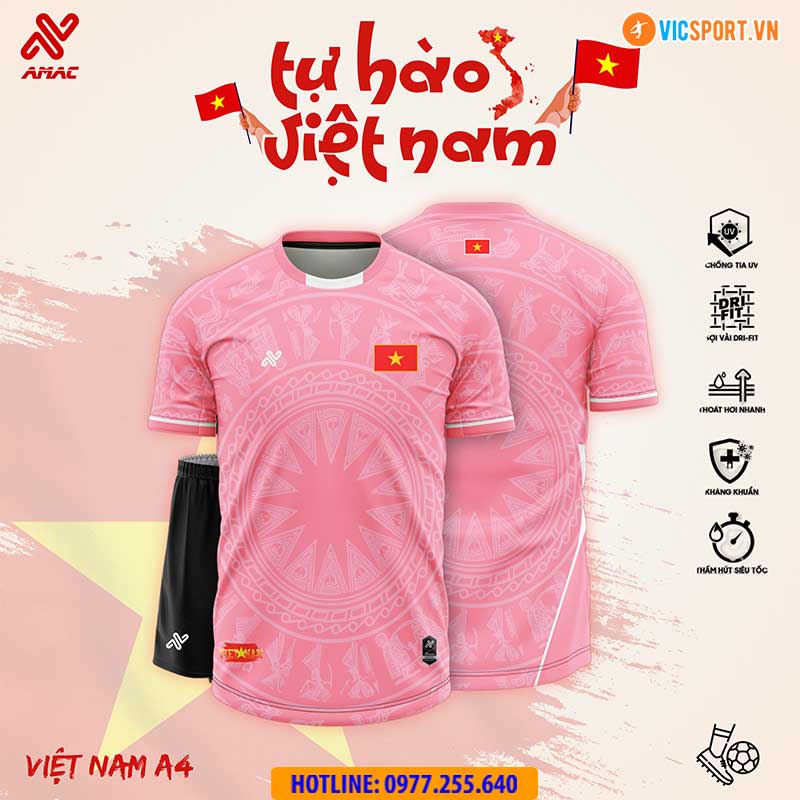 Áo đá banh thiết kế Amac đội tuyển Việt Nam A4 - Hình ảnh 31
