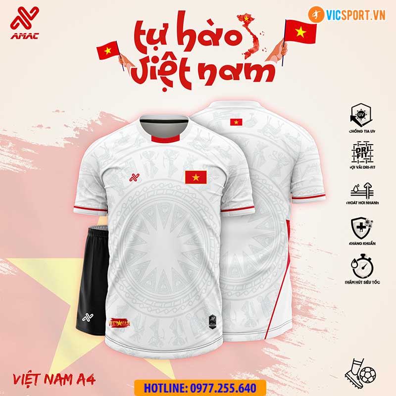 Áo đá banh thiết kế Amac đội tuyển Việt Nam A4 - Hình ảnh 33