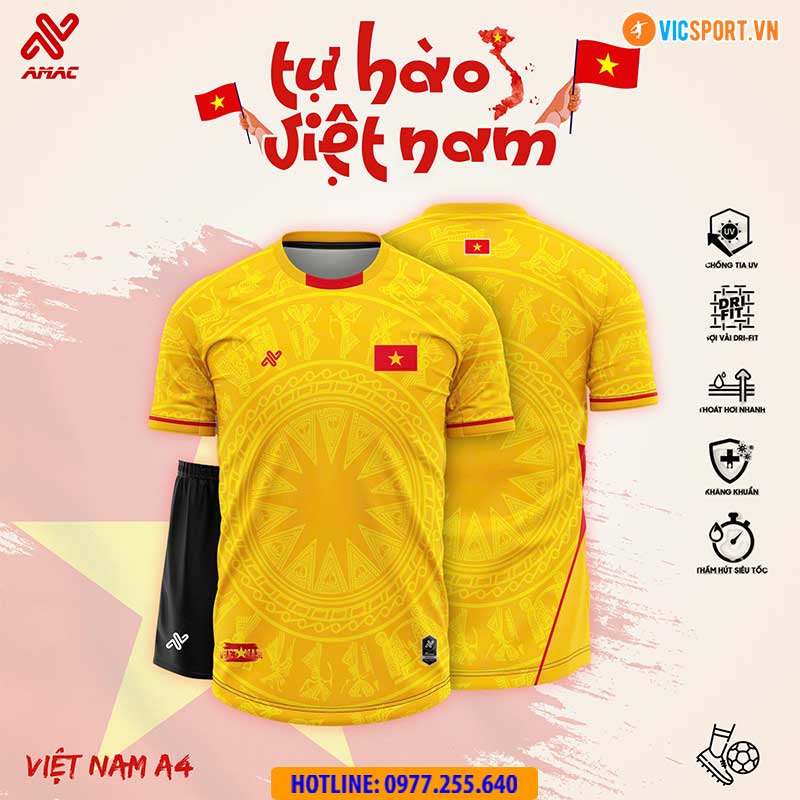 Áo đá banh thiết kế Amac đội tuyển Việt Nam A4 - Hình ảnh 34