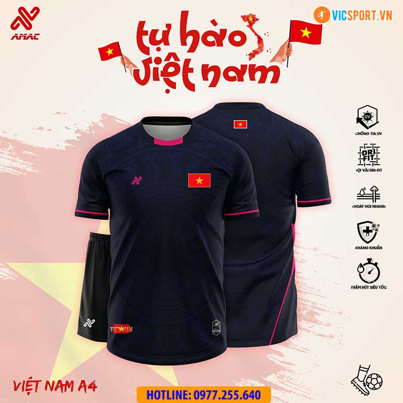 Áo đá banh thiết kế Amac đội tuyển Việt Nam A4 - Hình ảnh 35