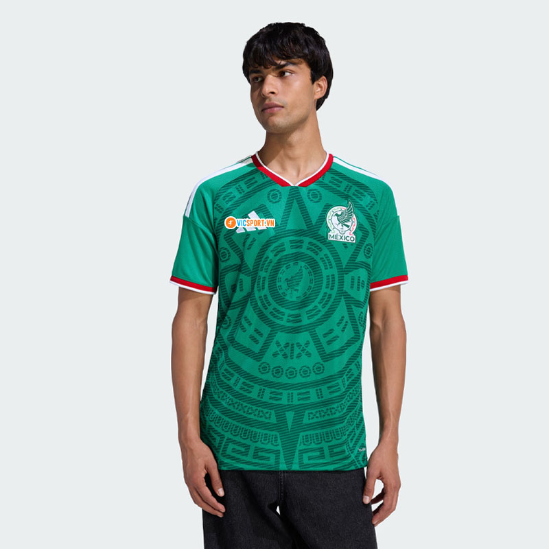 Áo đá banh đội tuyển Mexico WC 2026 vải mè - Hình ảnh 2