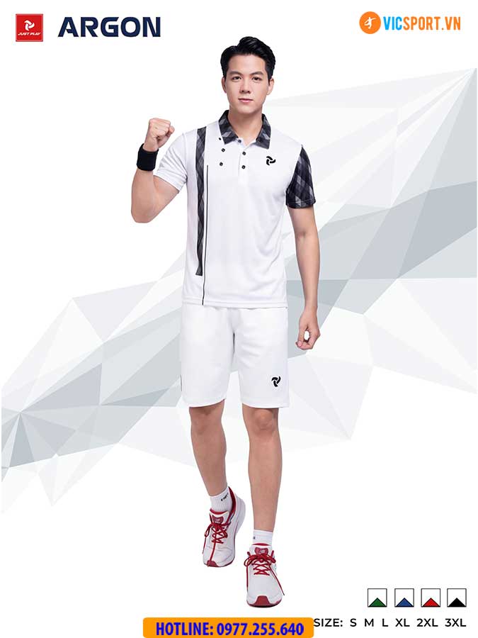 Áo polo thể thao Justplay Argon đa năng - Hình ảnh 20