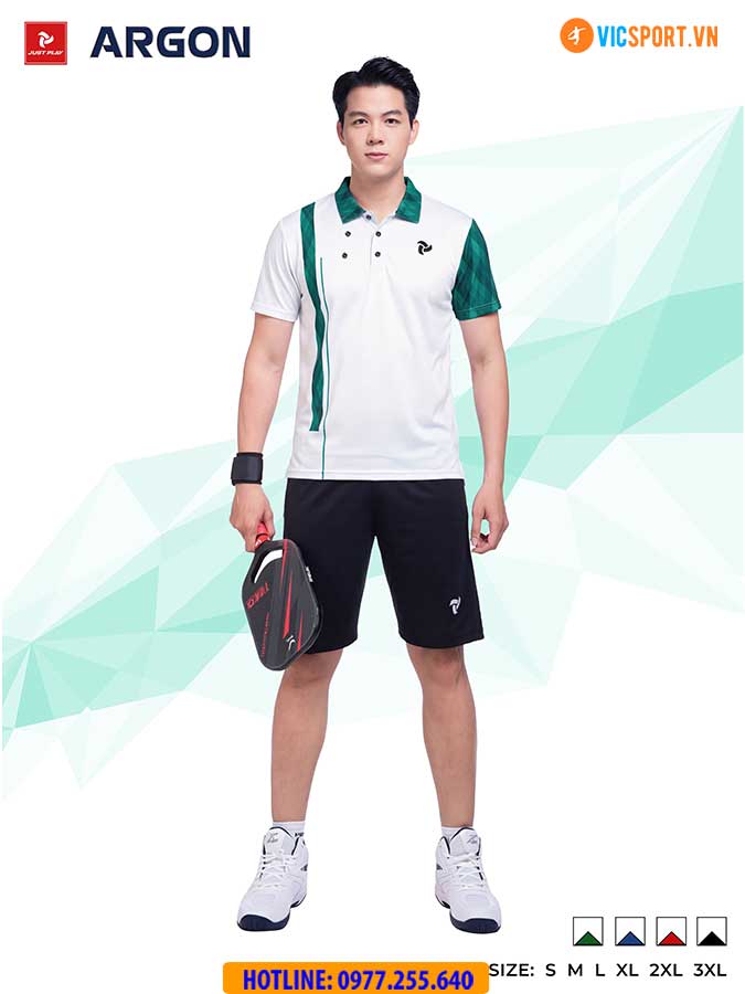 Áo polo thể thao Justplay Argon đa năng - Hình ảnh 26