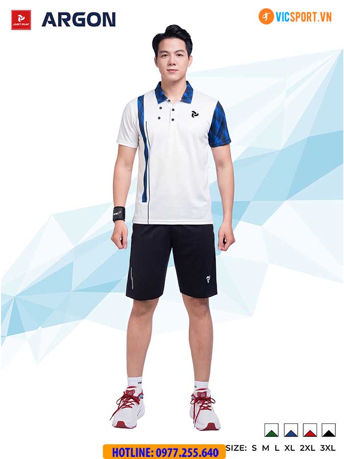 Áo polo thể thao Justplay Argon đa năng - Hình ảnh 29