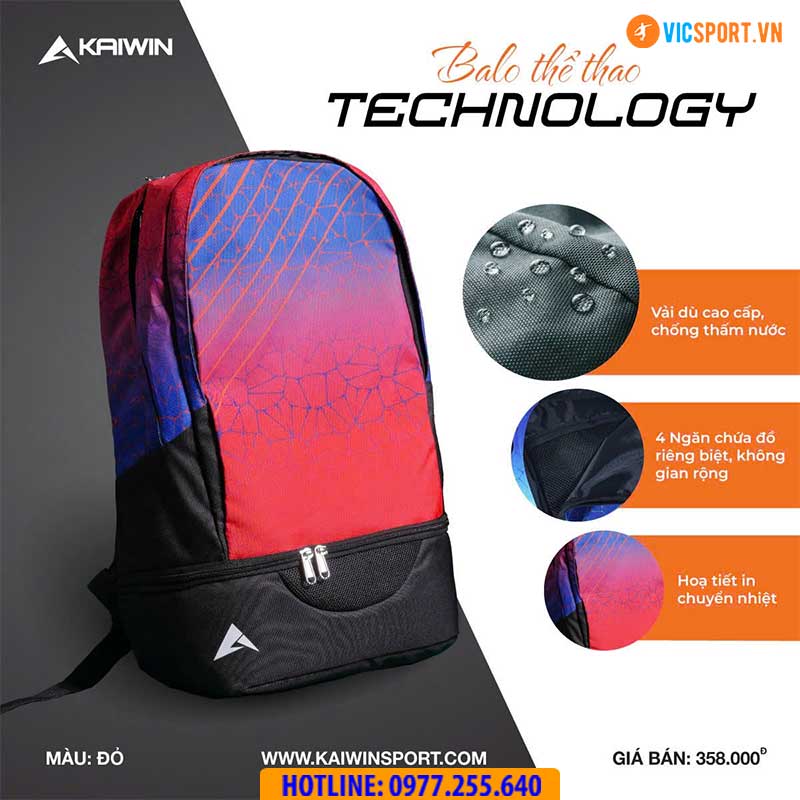 Balo thể thao Kaiwin Technology - Hình ảnh 2