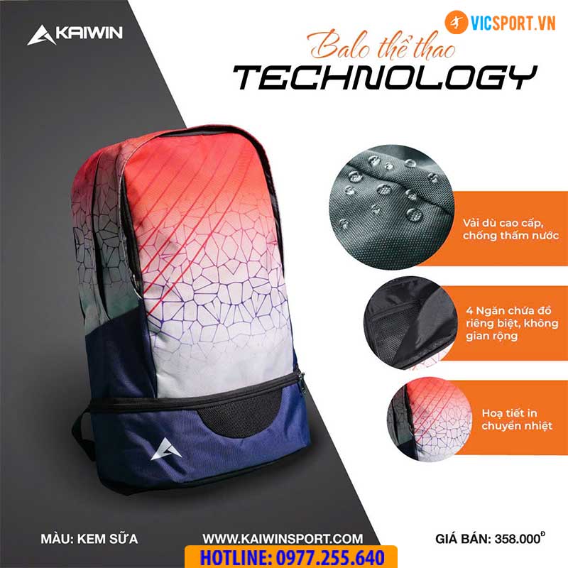 Balo thể thao Kaiwin Technology - Hình ảnh 5