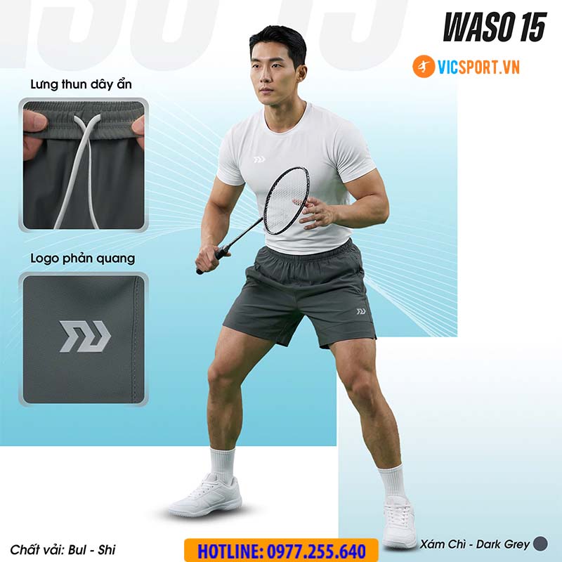 Quần thể thao nam Bulbal Waso 15 - Hình ảnh 3