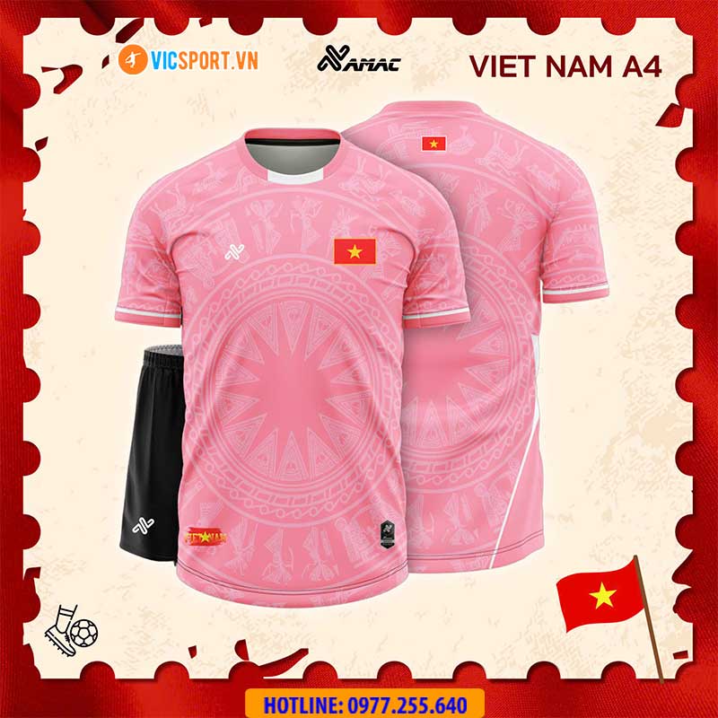 Áo đá banh thiết kế Amac đội tuyển Việt Nam A4 - Hình ảnh 39