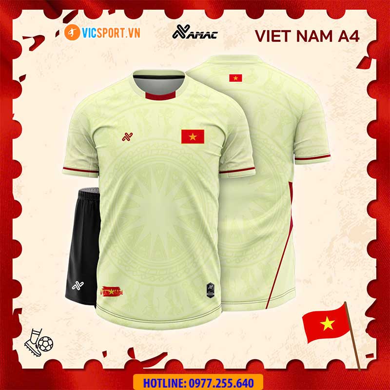 Áo đá banh thiết kế Amac đội tuyển Việt Nam A4 - Hình ảnh 40