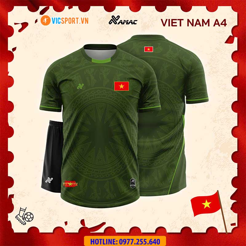 Áo đá banh thiết kế Amac đội tuyển Việt Nam A4 - Hình ảnh 44