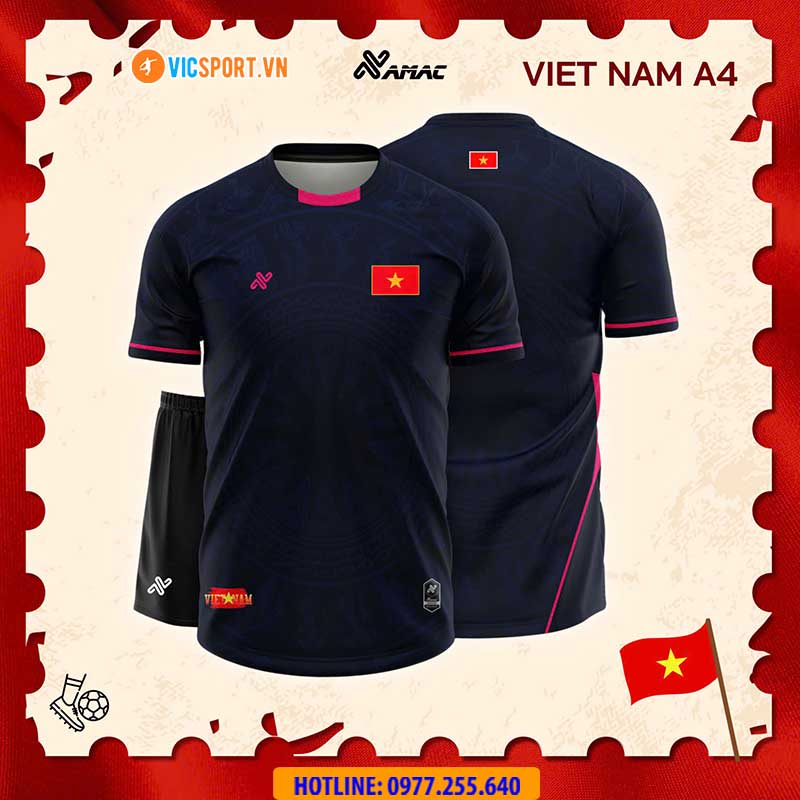 Áo đá banh thiết kế Amac đội tuyển Việt Nam A4 - Hình ảnh 43