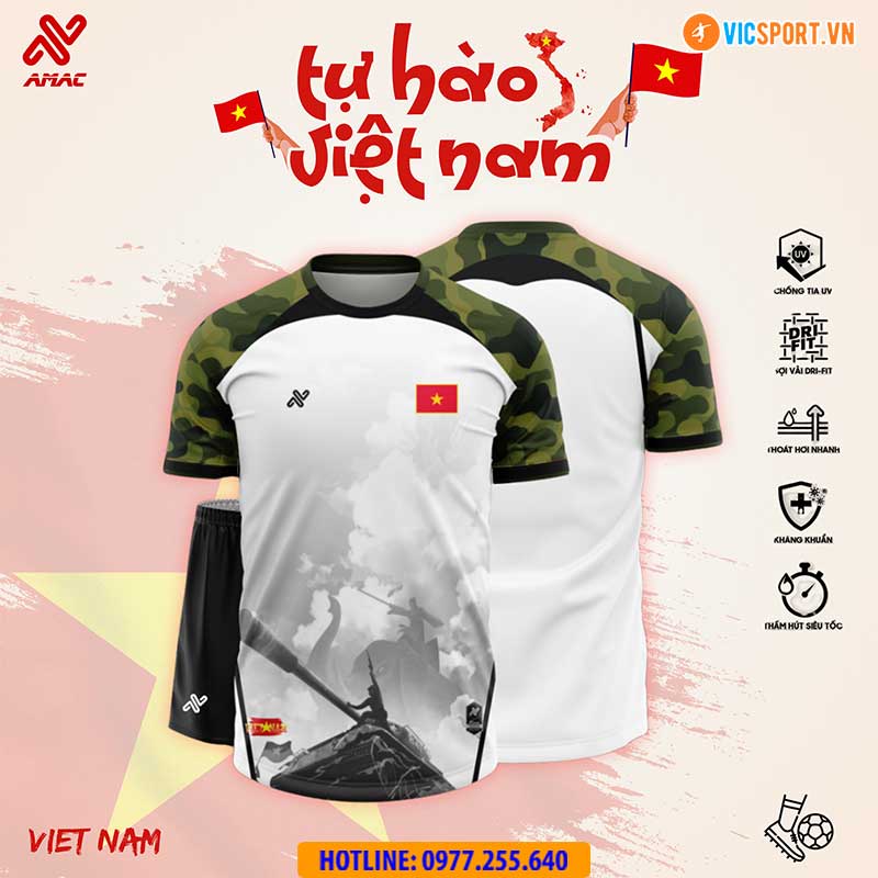 Áo đá banh thiết kế Amac đội tuyển Việt Nam HKĐV - Hình ảnh 28