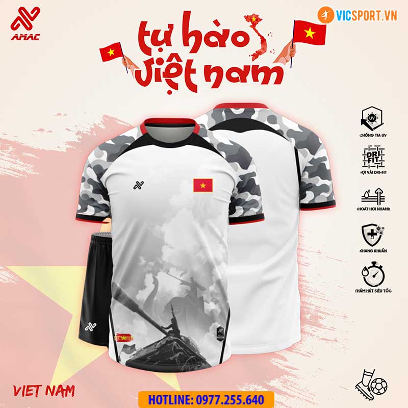 Áo đá banh thiết kế Amac đội tuyển Việt Nam HKĐV - Hình ảnh 29