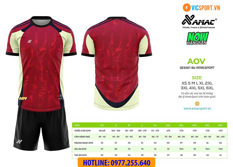 Áo đá banh thiết kế Amac AOV - Hình ảnh 2