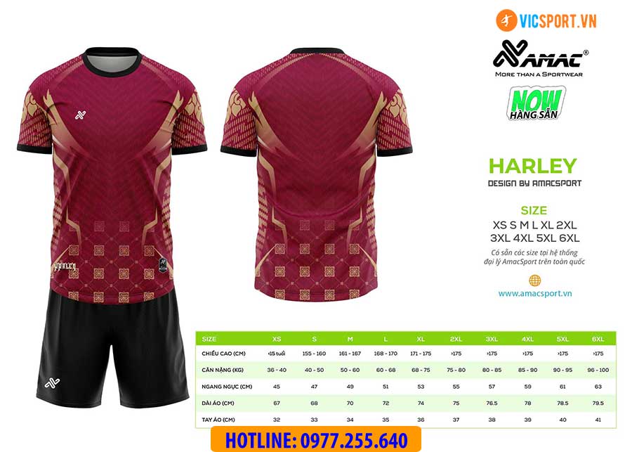 Áo đá banh thiết kế Amac Harley - Hình ảnh 4