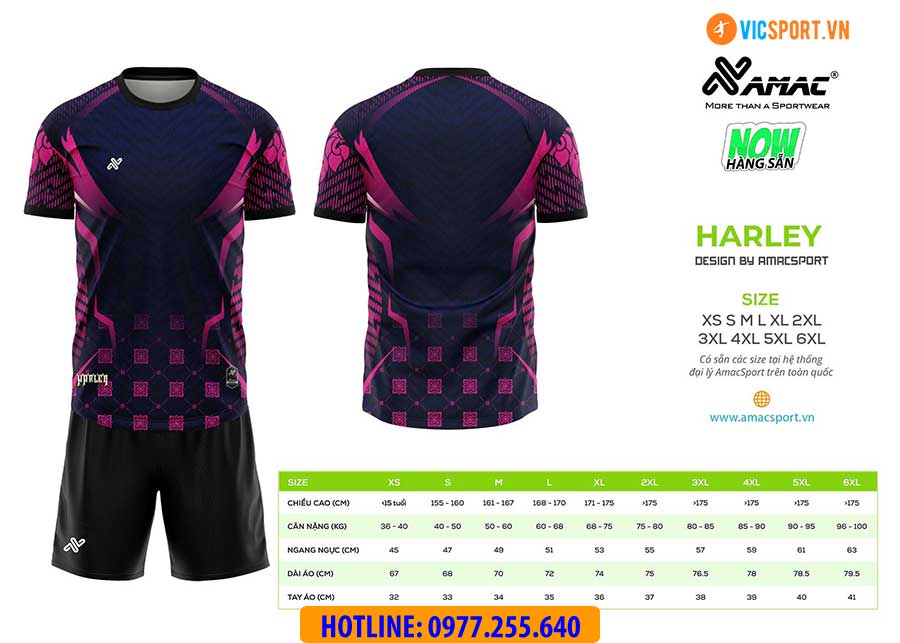 Áo đá banh thiết kế Amac Harley - Hình ảnh 9