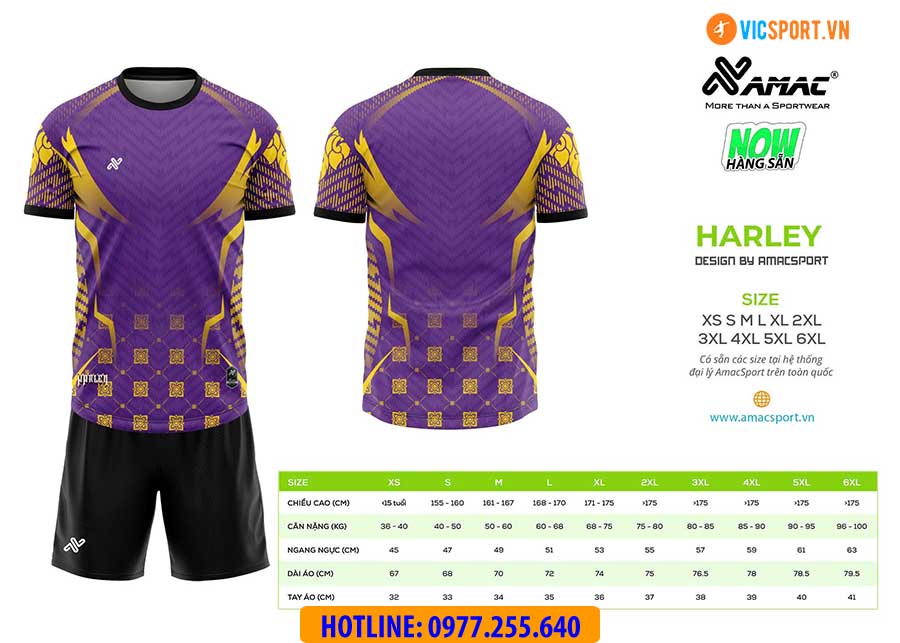 Áo đá banh thiết kế Amac Harley - Hình ảnh 8