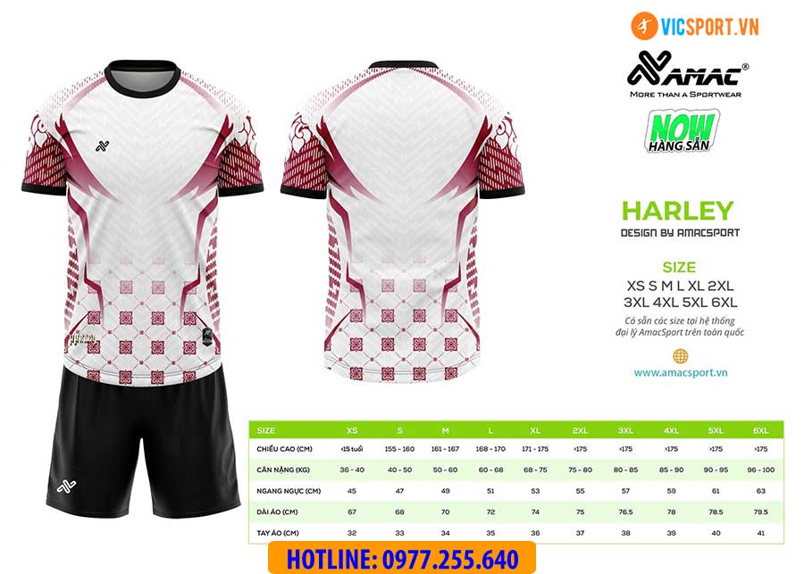 Áo đá banh thiết kế Amac Harley - Hình ảnh 3