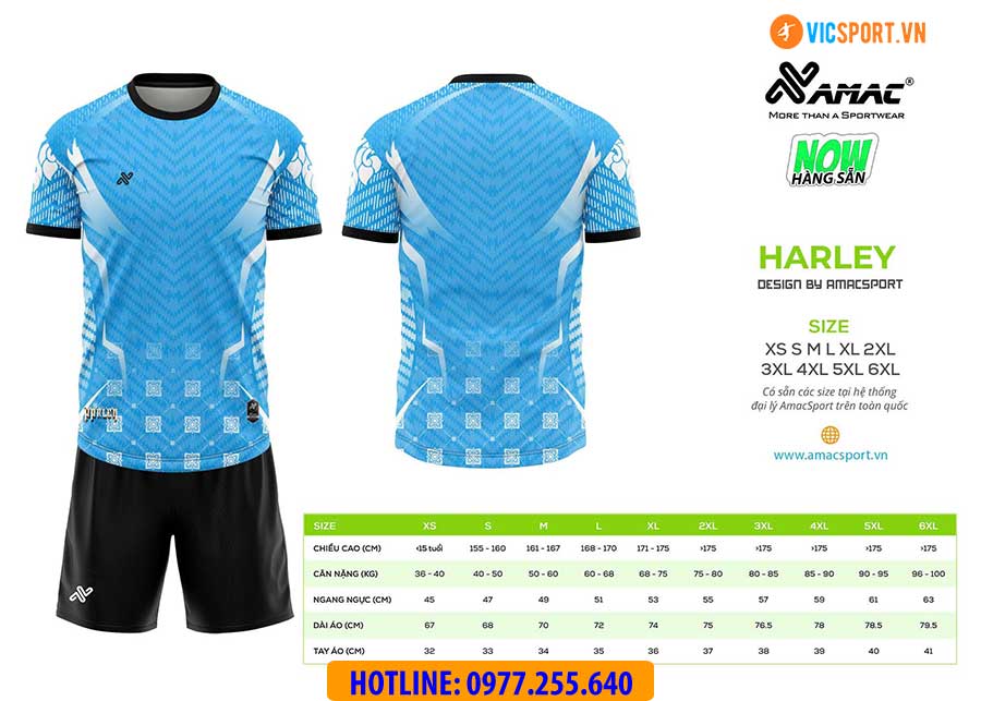 Áo đá banh thiết kế Amac Harley - Hình ảnh 2