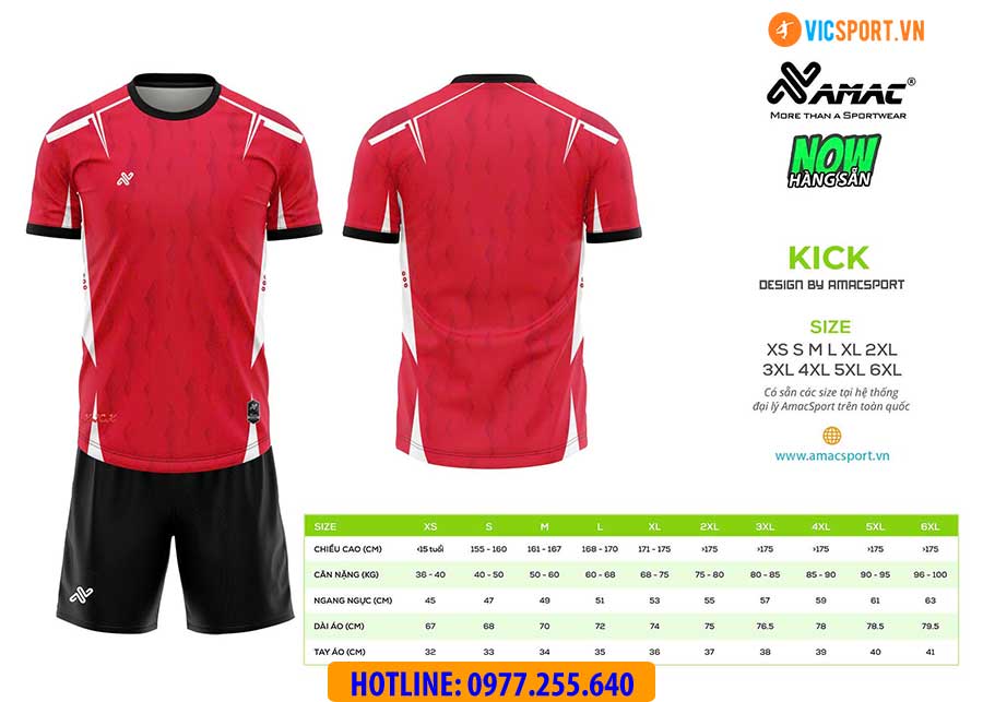 Áo đá banh thiết kế Amac Kick - Hình ảnh 3