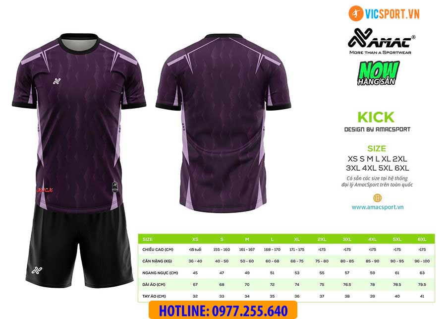 Áo đá banh thiết kế Amac Kick - Hình ảnh 8