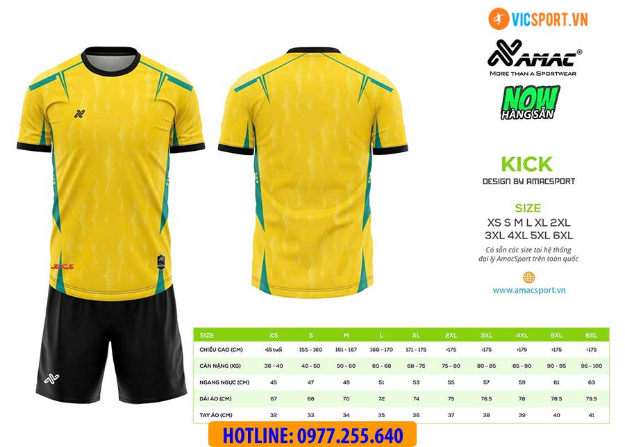 Áo đá banh thiết kế Amac Kick - Hình ảnh 7