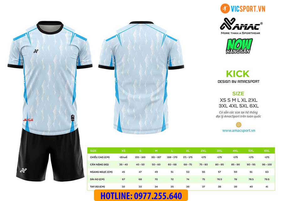 Áo đá banh thiết kế Amac Kick - Hình ảnh 2