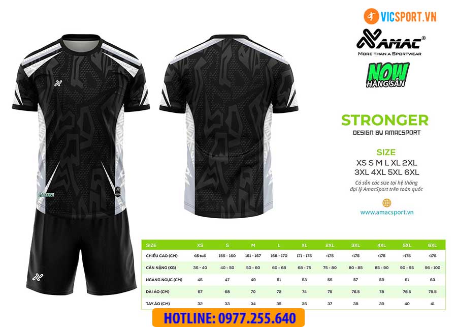 Áo đá banh thiết kế Amac Stronger - Hình ảnh 8