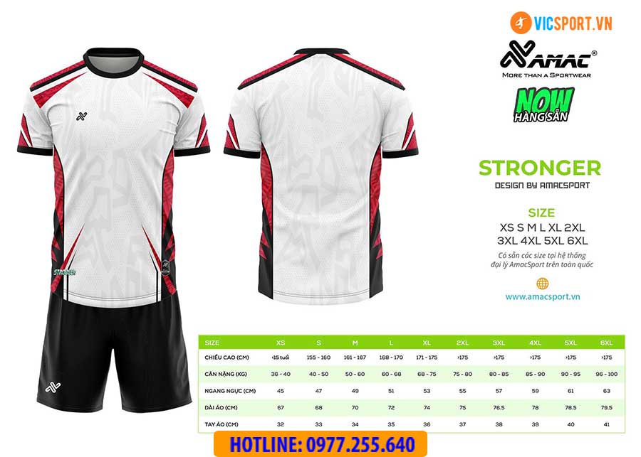 Áo đá banh thiết kế Amac Stronger - Hình ảnh 5