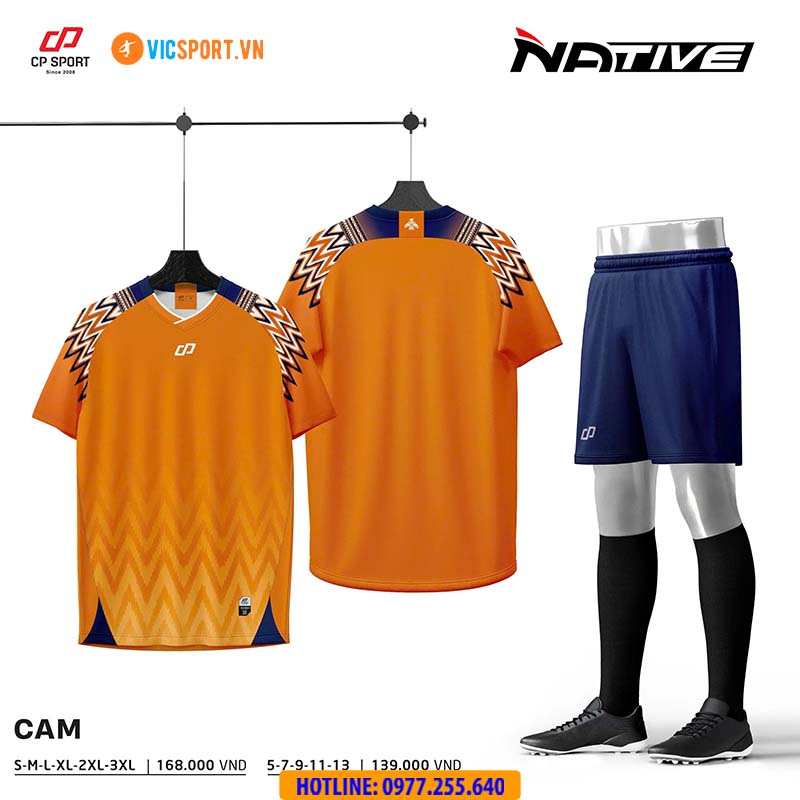 Áo đá banh không logo CP Native - Hình ảnh 8