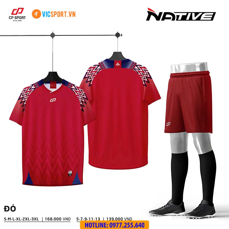 Áo đá banh không logo CP Native - Hình ảnh 9