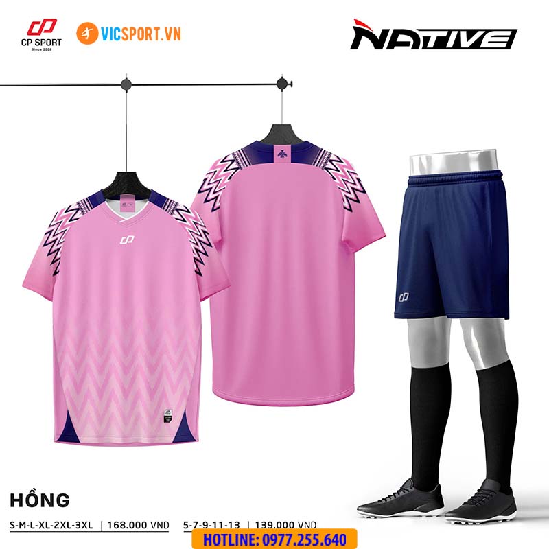 Áo đá banh không logo CP Native - Hình ảnh 2