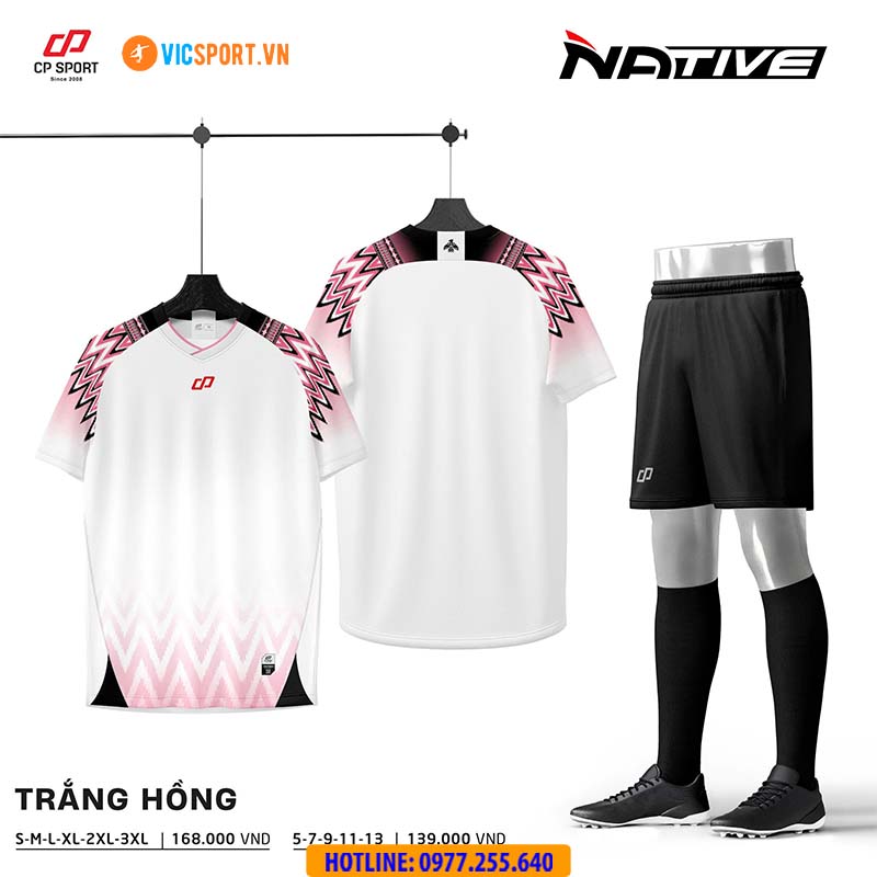 Áo đá banh không logo CP Native - Hình ảnh 3