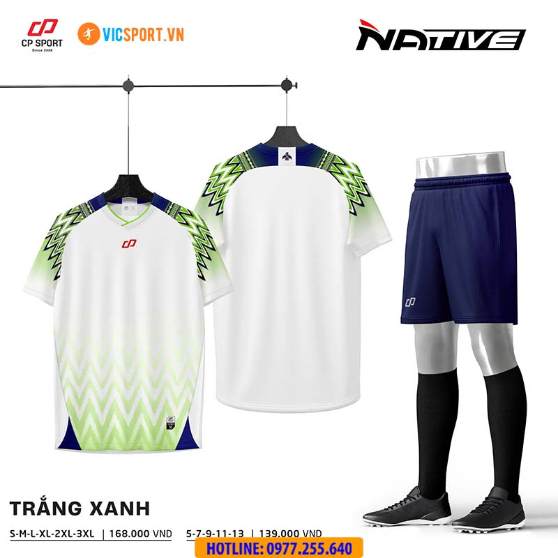Áo đá banh không logo CP Native - Hình ảnh 5