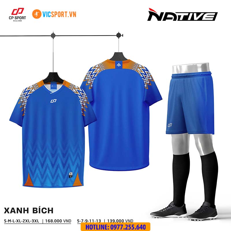 Áo đá banh không logo CP Native - Hình ảnh 10