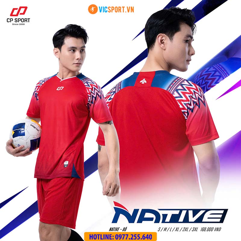 Áo đá banh không logo CP Native - Hình ảnh 13