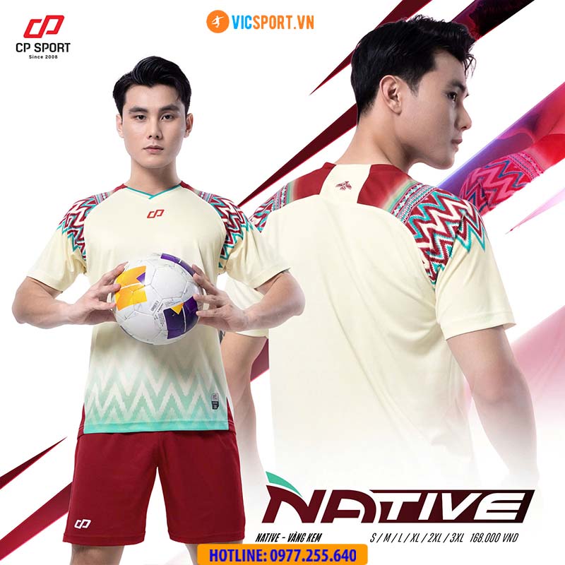 Áo đá banh không logo CP Native - Hình ảnh 16