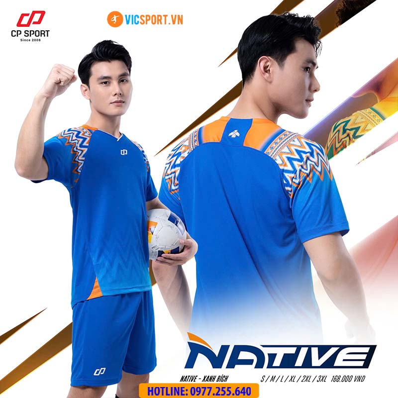 Áo đá banh không logo CP Native - Hình ảnh 18