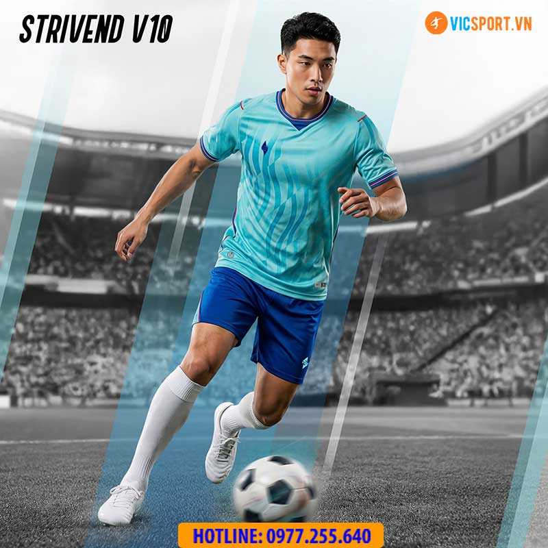 Áo đá banh không logo Strivend V10 - Hình ảnh 4